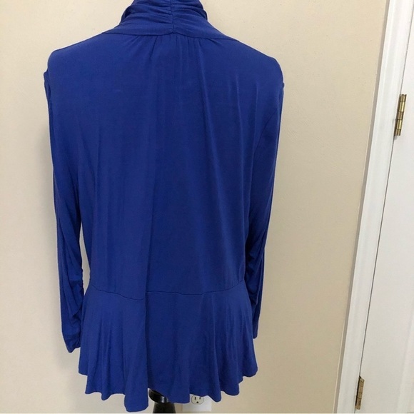 Grace Elements Open Cardigan Gathered Ruched Long Sleeves - Picture 3 of 6